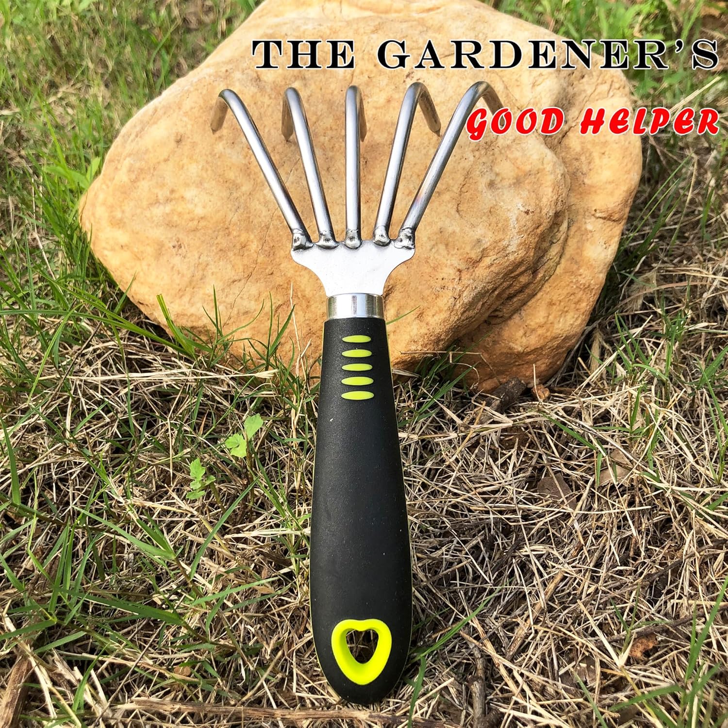 Thumbnail 6 de SHANFEEK Garden Rake 5-Claw: Durable Hand Tool for Soil, Weeds, and Beach Finds