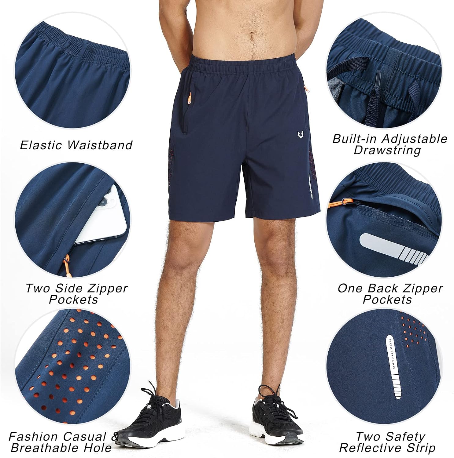 Detalle 1 de NORTHYARD Men’s 7-inch running shorts