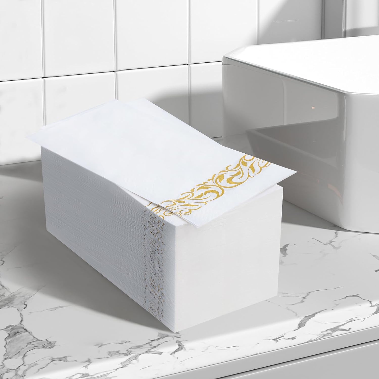 Detalle de BESTVIP Disposable Paper Napkins, 3-Ply