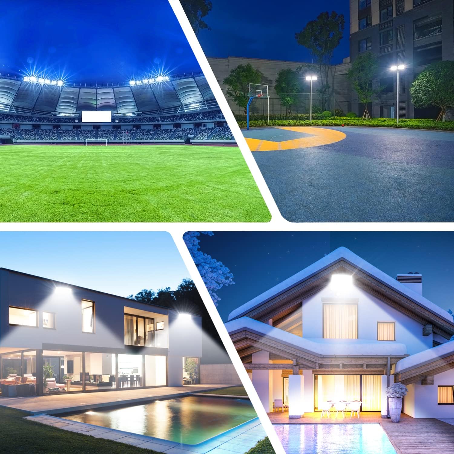 Thumbnail 6 de YIQIBRO 300W Outdoor LED Flood Light (2-Pack) – IP67, 30,000 Lumen, 7000K Cool White