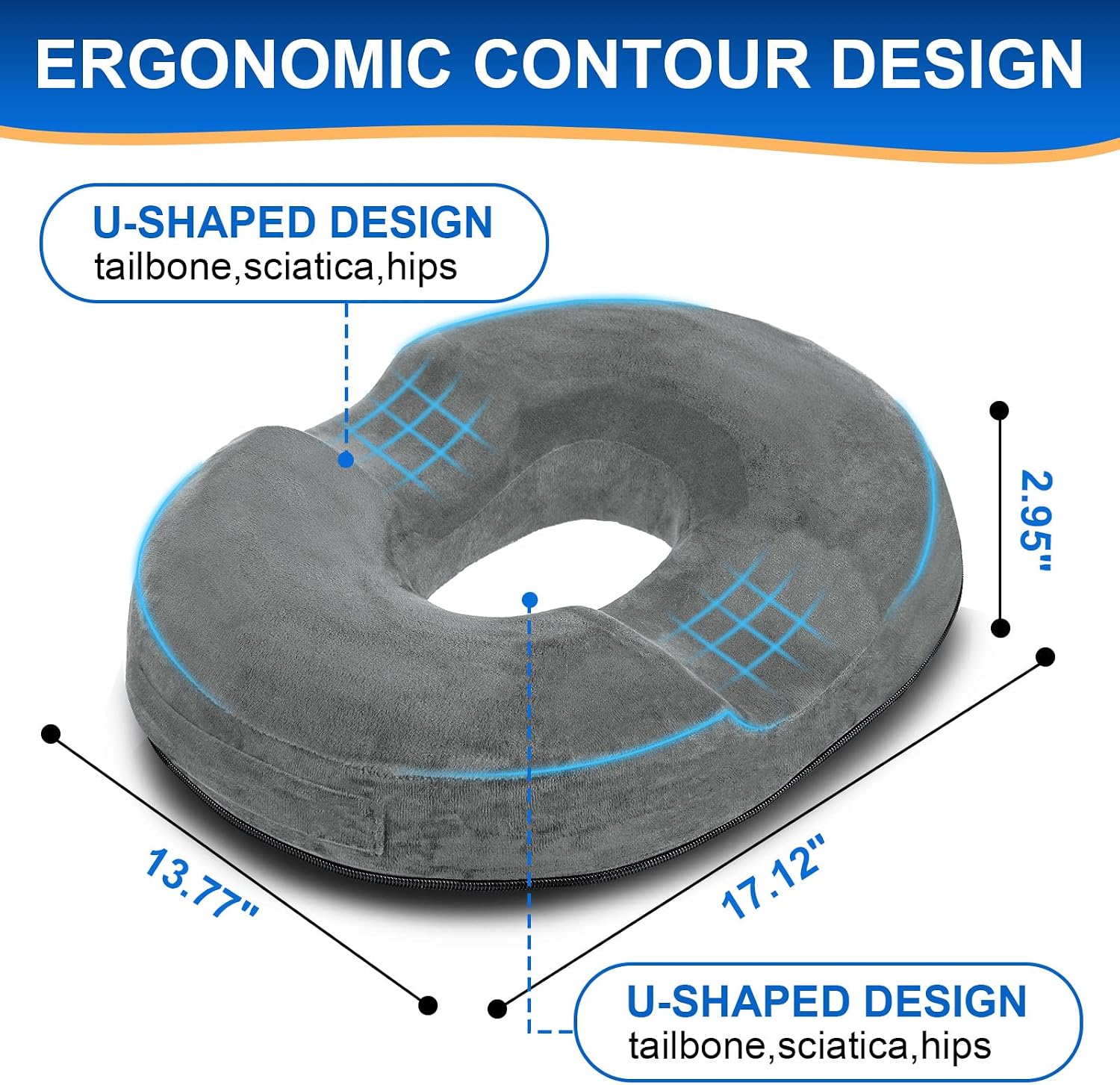 Thumbnail 2 de Donut Cushion seat cushion for comfort