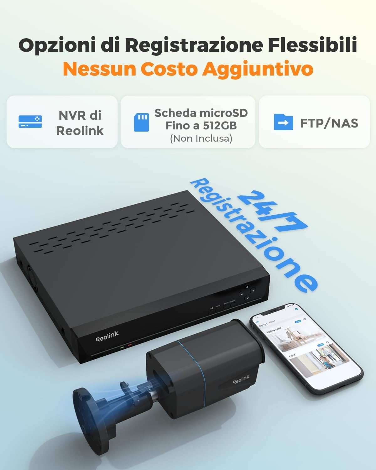 Thumbnail 4 de Reolink 4K Telecamera Esterno PoE, RLC-810A – Impermeabile IP67, rilevamento persona/veicolo/animale, microSD, Time-Lapse