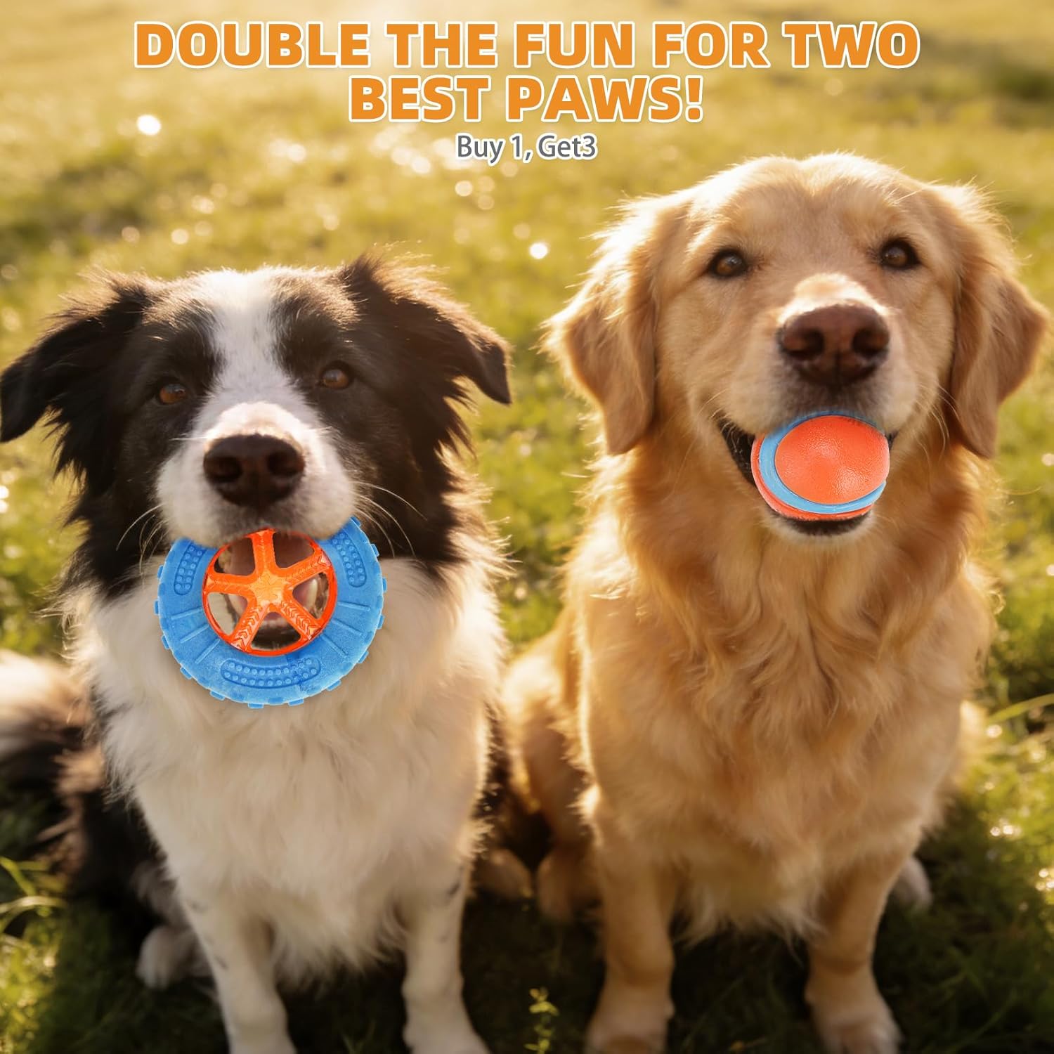 Detalle de KOOLTAIL Floating Dog Toys 3 Pack: TPR Water Pool Fetching Toys with Durable Rope