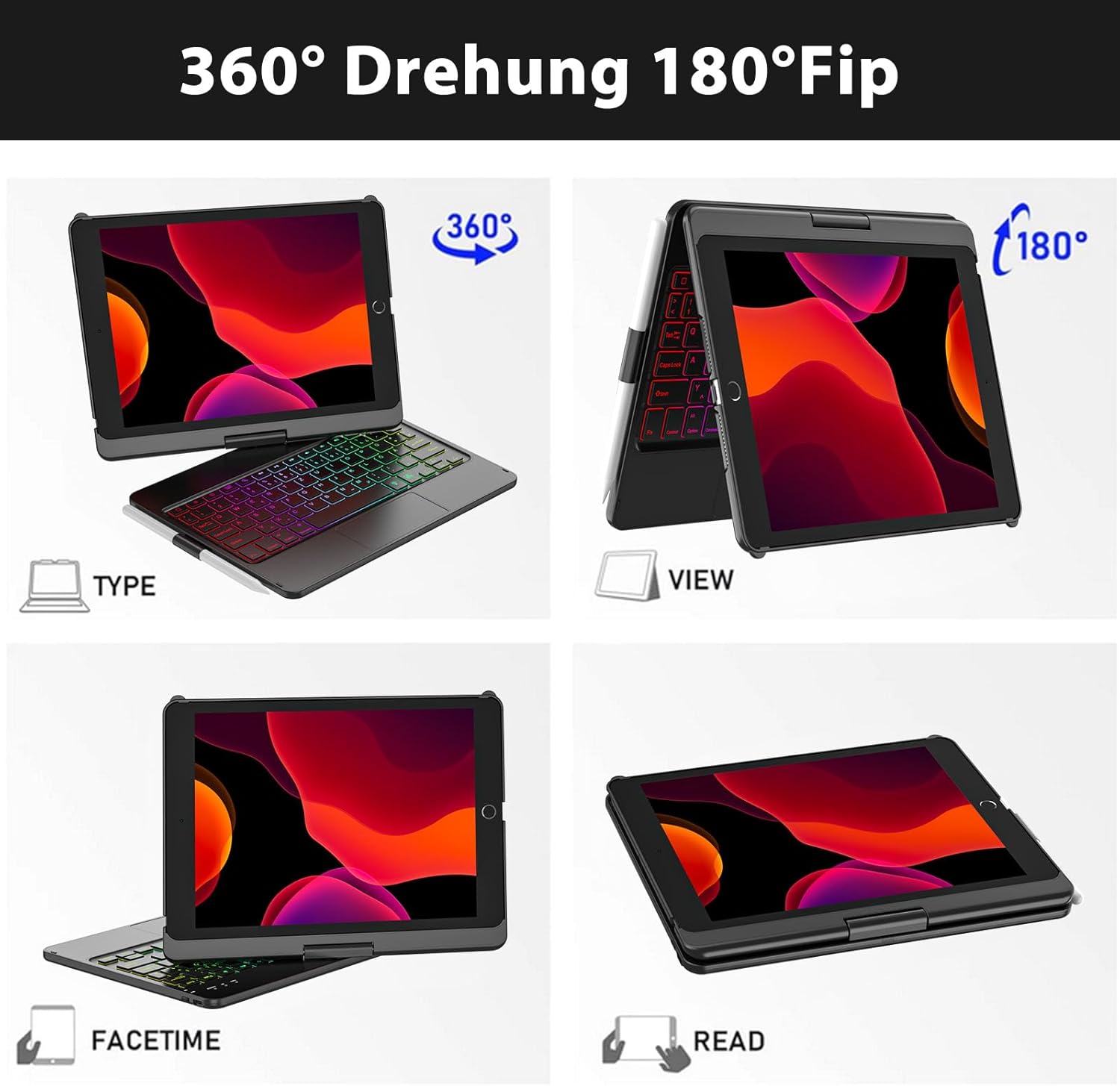 Thumbnail 6 de iPad Tastaturhülle 10.2 Zoll 9/8/7 Gen