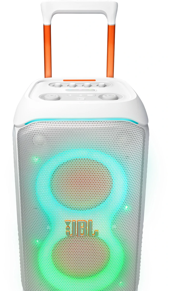 Thumbnail 23 de JBL Partybox 320 Weiß Mikrofonset 18 Stunden