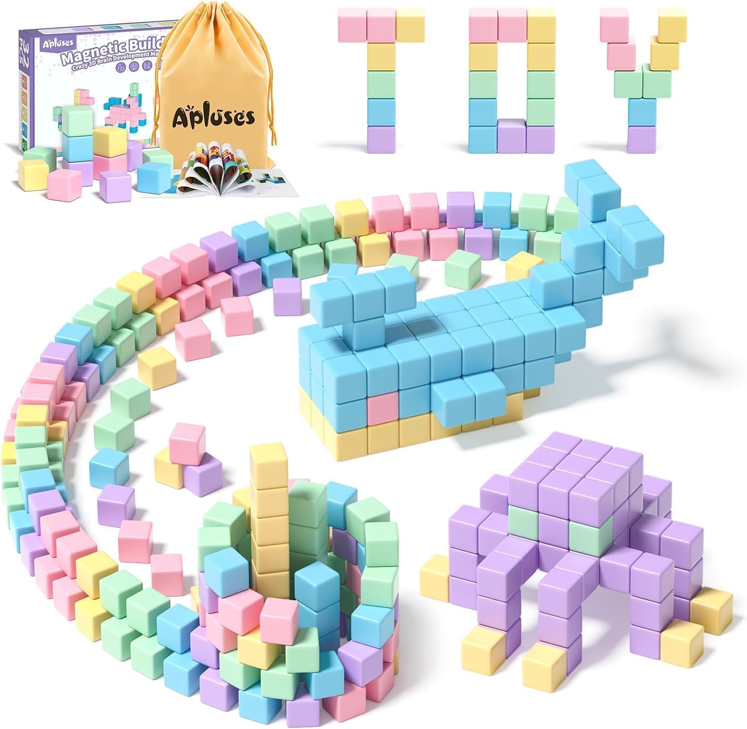 Detalle de Magnetic Blocks for Kids Large Cubes