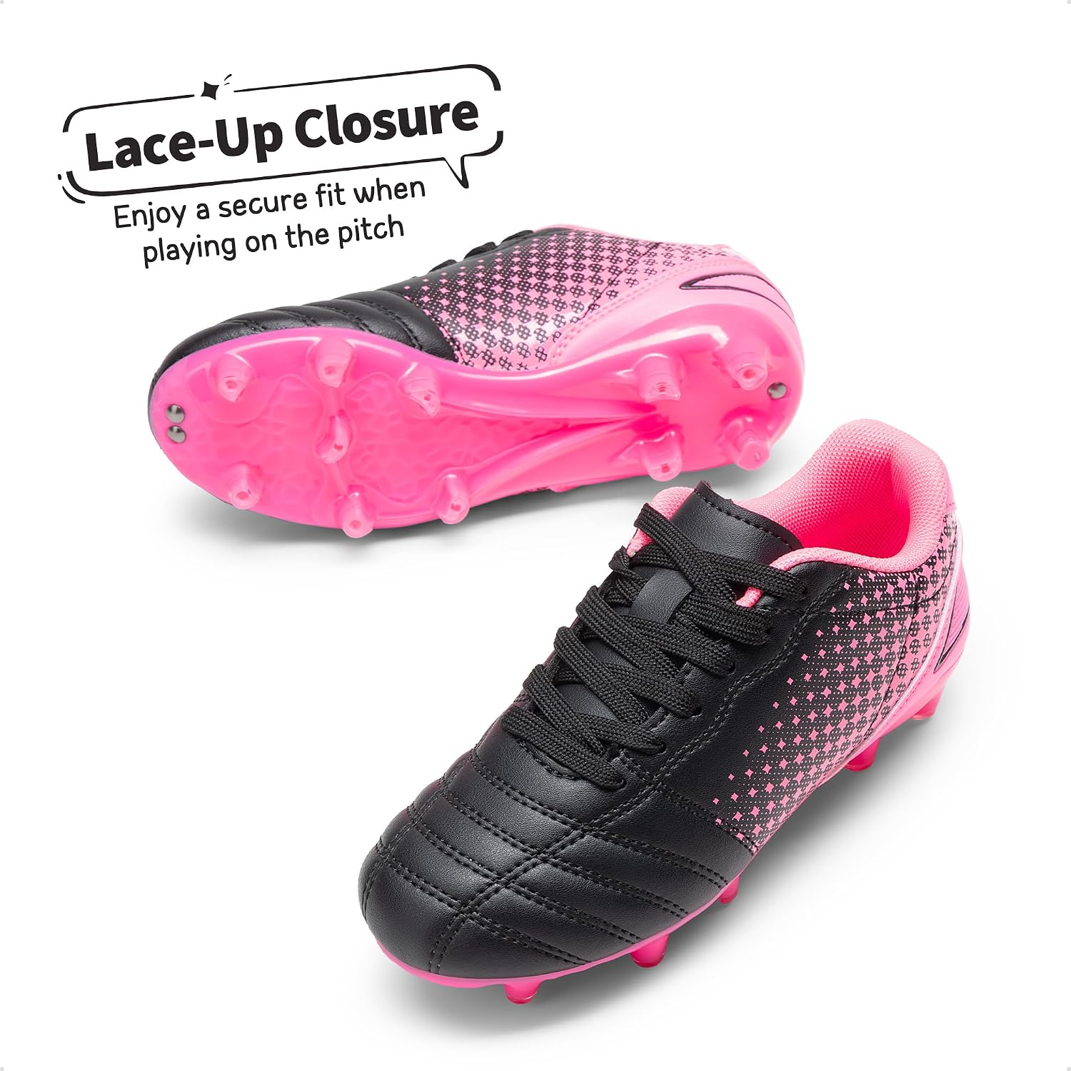 Detalle de DREAM PAIRS Boys & Girls Outdoor Sport Football Shoes Soccer Cleats (Little/Big Kid)