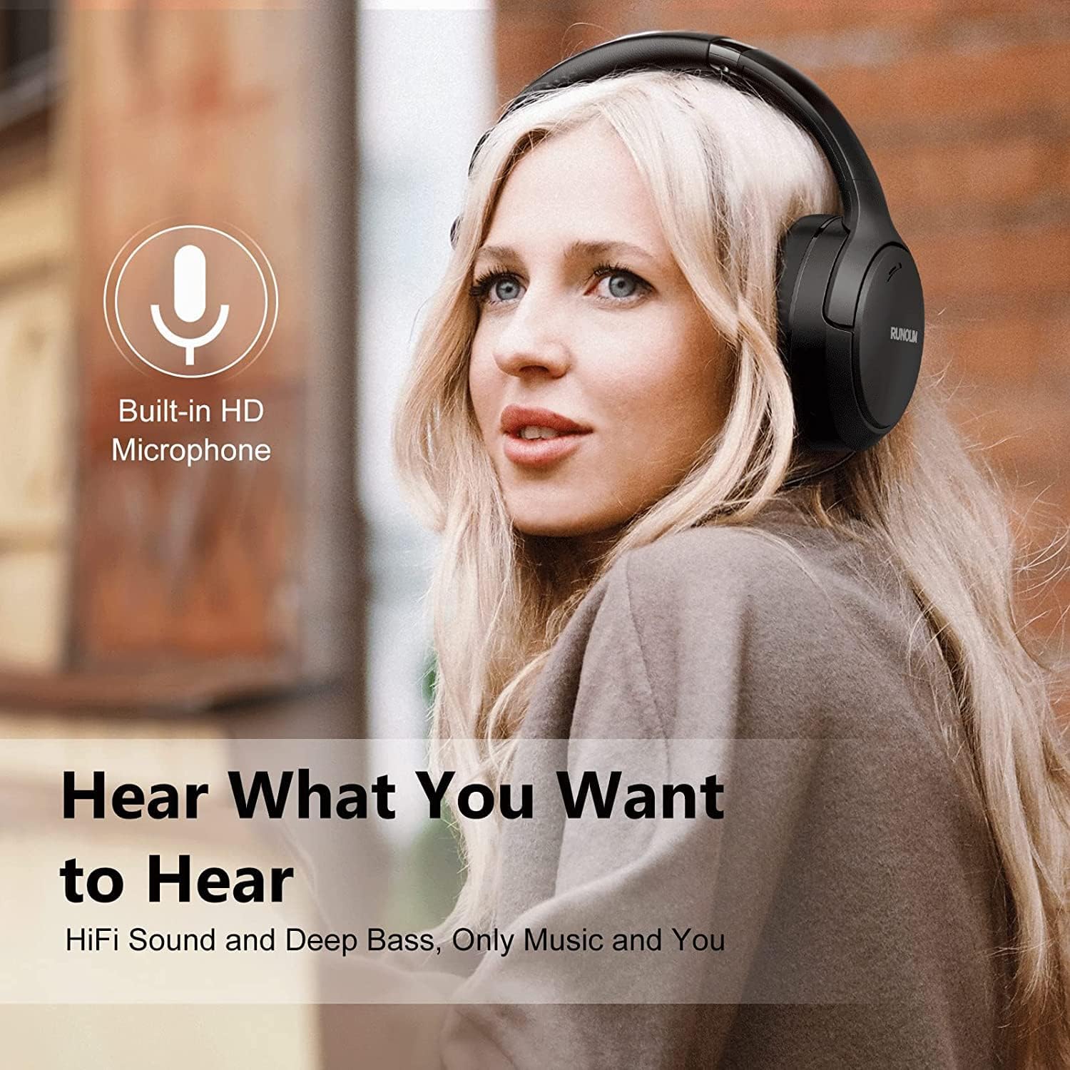 Thumbnail 6 de RUNOLIM Hybrid Active Noise Cancelling 70H headphones