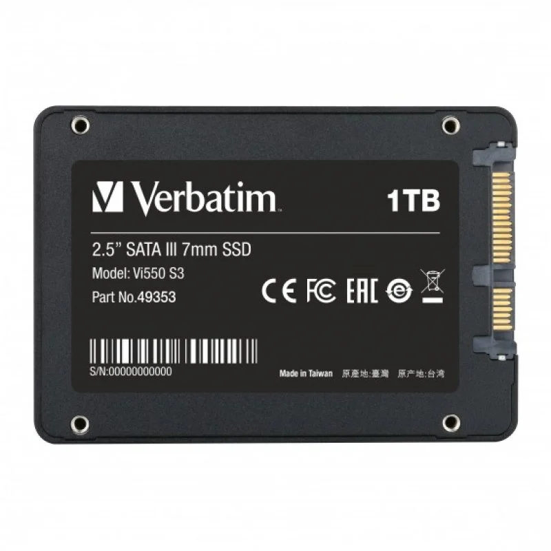 Detalle 1 de Verbatim Vi550 S3 SSD interna de 2,5" SATA III de 1TB