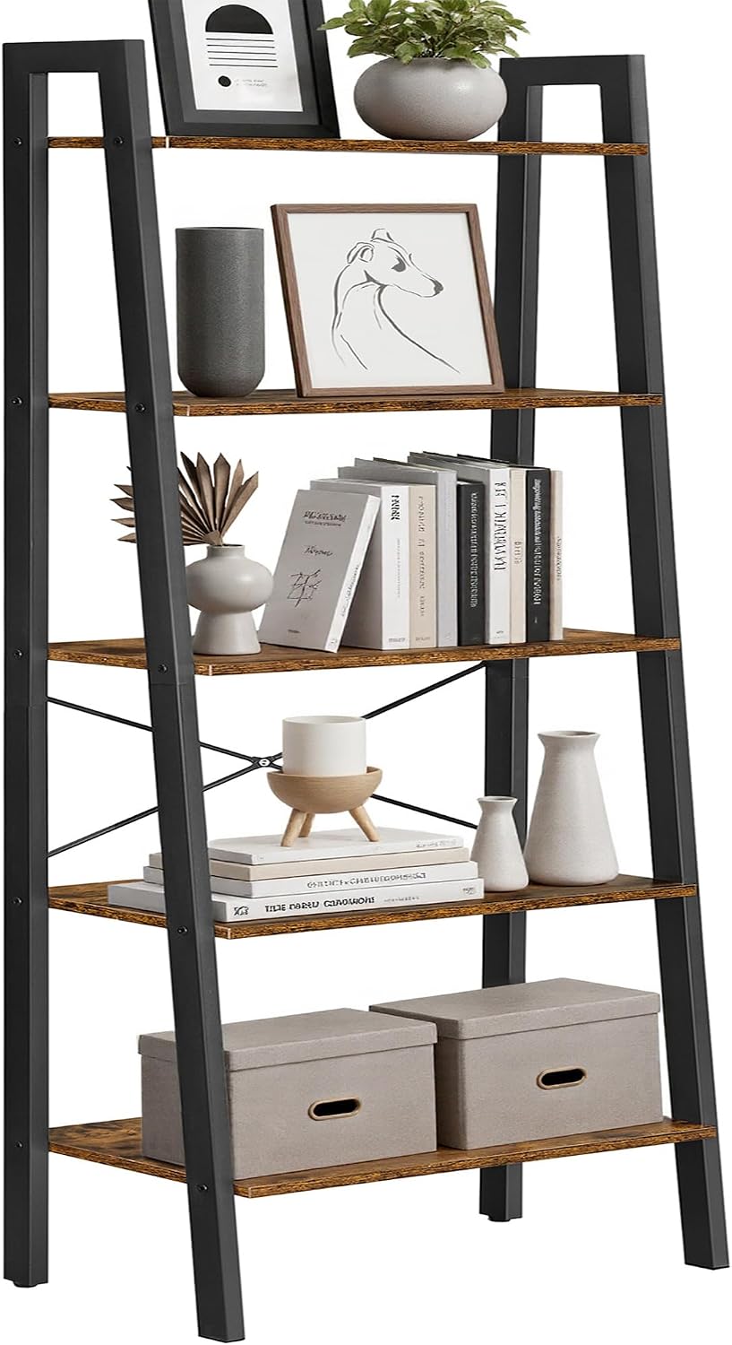 Detalle de VASAGLE Ladder Bookshelf, 5-Tier