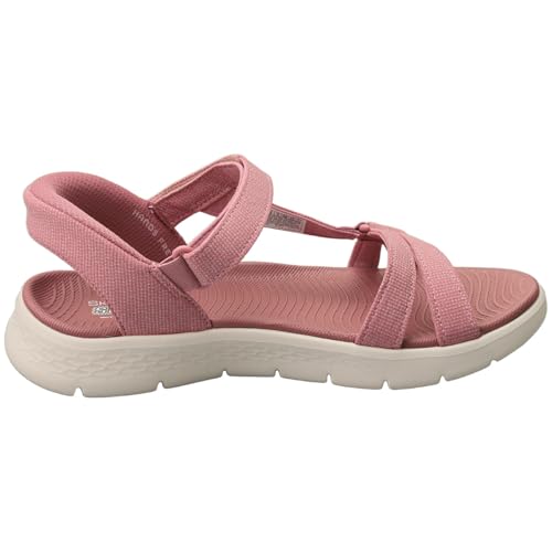 Detalle 2 de Skechers Mujer Go Walk Flex Sandal Illuminate Slip-In Mauve Textile 40 EU