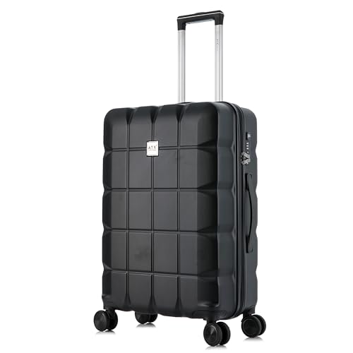 Imagen de ATX Luggage Medium Suitcase 65L with Built-in TSA Lock – 3.20kg, 4 Dual Spinner Wheels en OfertitasTOP