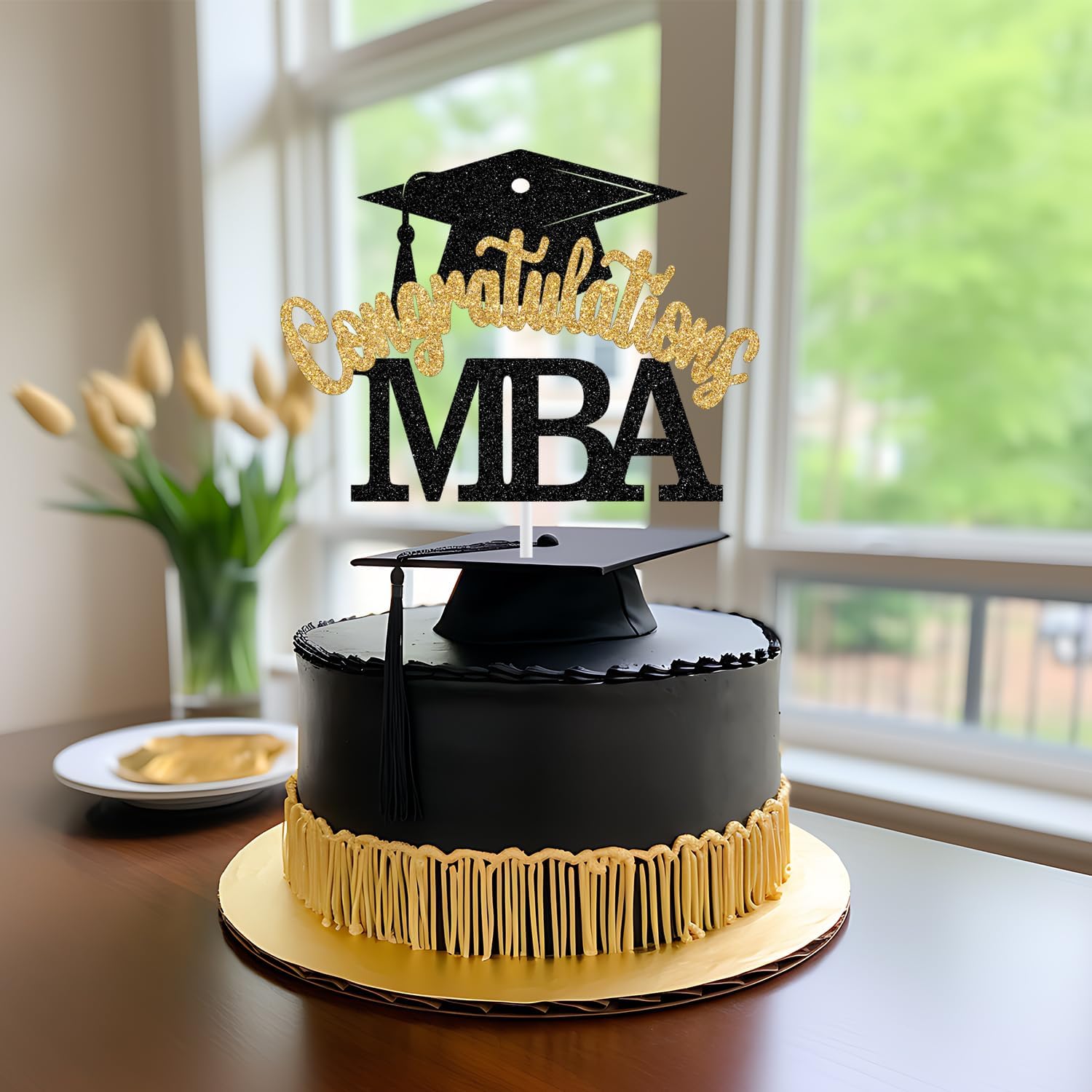 Thumbnail 3 de MBA Graduation Cake Topper 5.9-inch Width