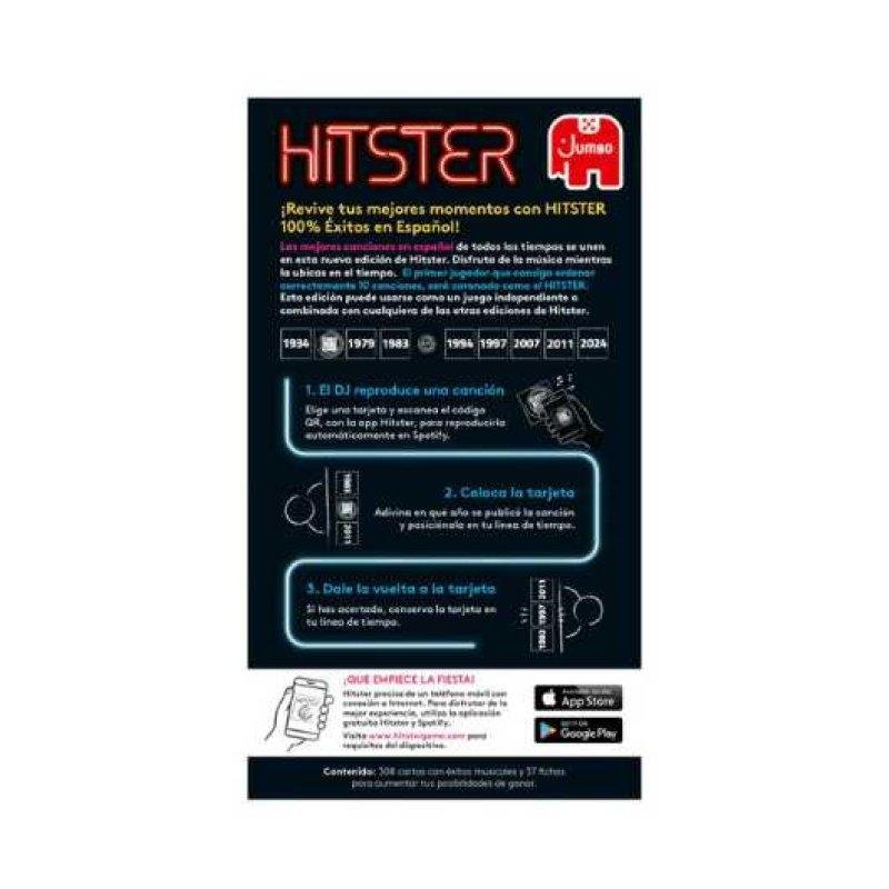 Detalle de Hitster de Diset: juego de mesa musical 100% español (300 cartas) + app