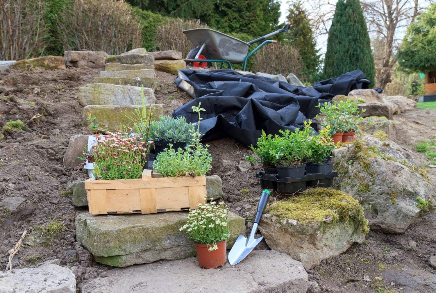 Thumbnail 3 de GardenMate telo per pacciamatura 2m x 10m (20 m²) 150 g/m² antistrappo e antierbacce, permeabile e stabilizzato ai UV