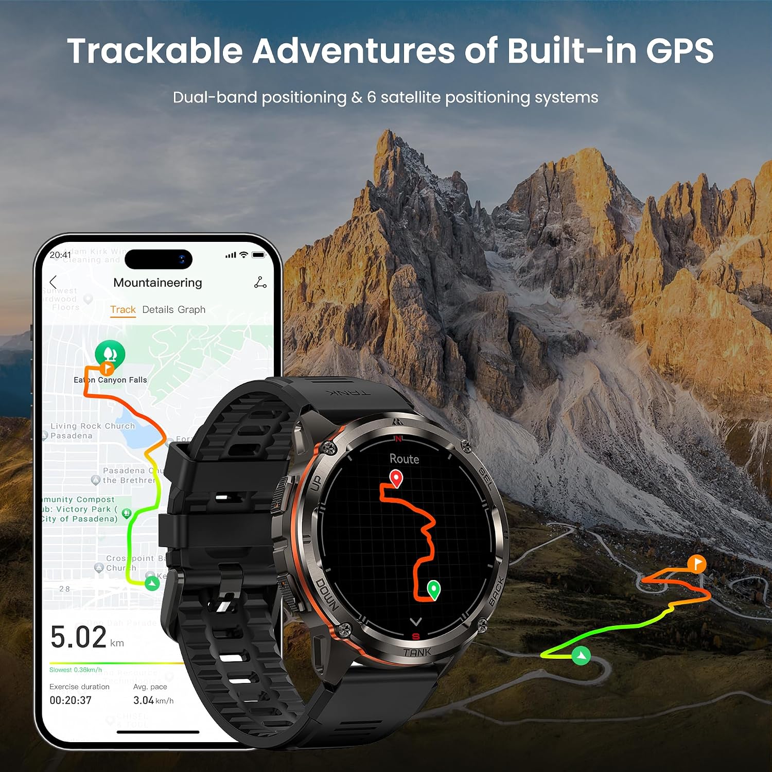 Detalle de KOSPET TANK T3 Ultra 2 GPS Smart Watch for Men