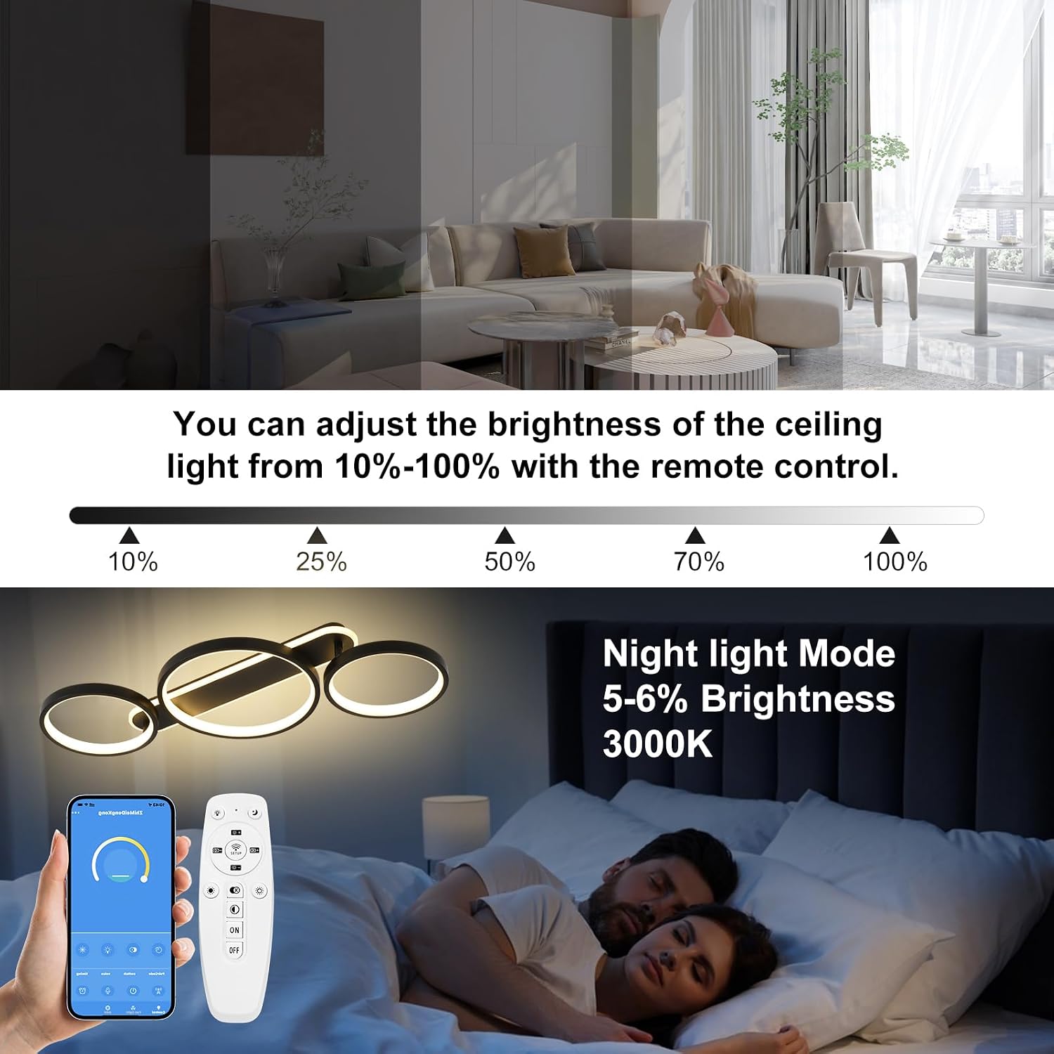 Thumbnail 4 de MYCUL LED Deckenlampe 36W 78cm