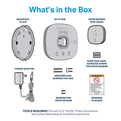 Thumbnail 6 de CHAMBERLAIN Smart Garage Control: Wireless Hub with 4x Range, myQ App Access, and Bluetooth Setup
