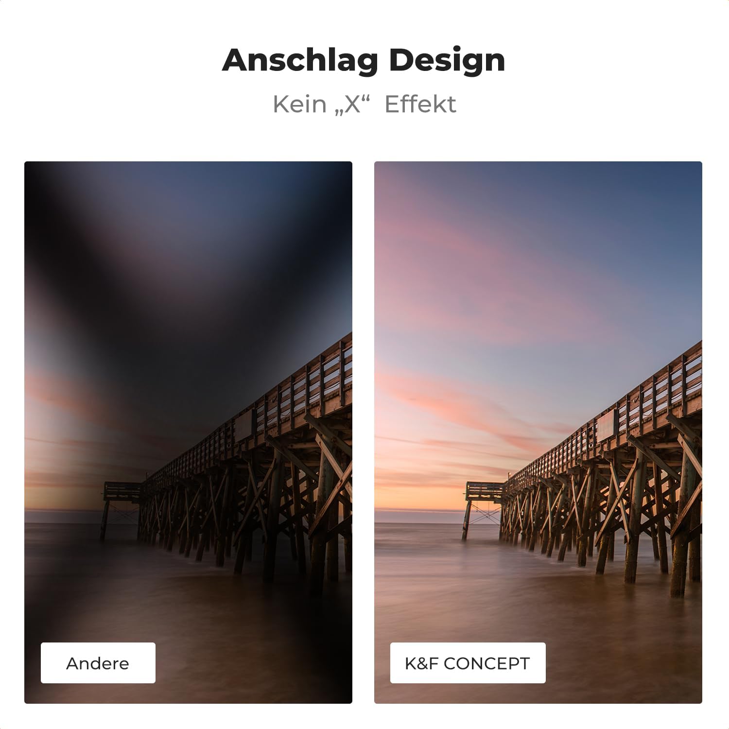 Thumbnail 4 de K&F CONCEPT Ultra-niedrige Reflexion & True Color Variable ND-Filter 49 mm (ND2–32) Nano Xcel