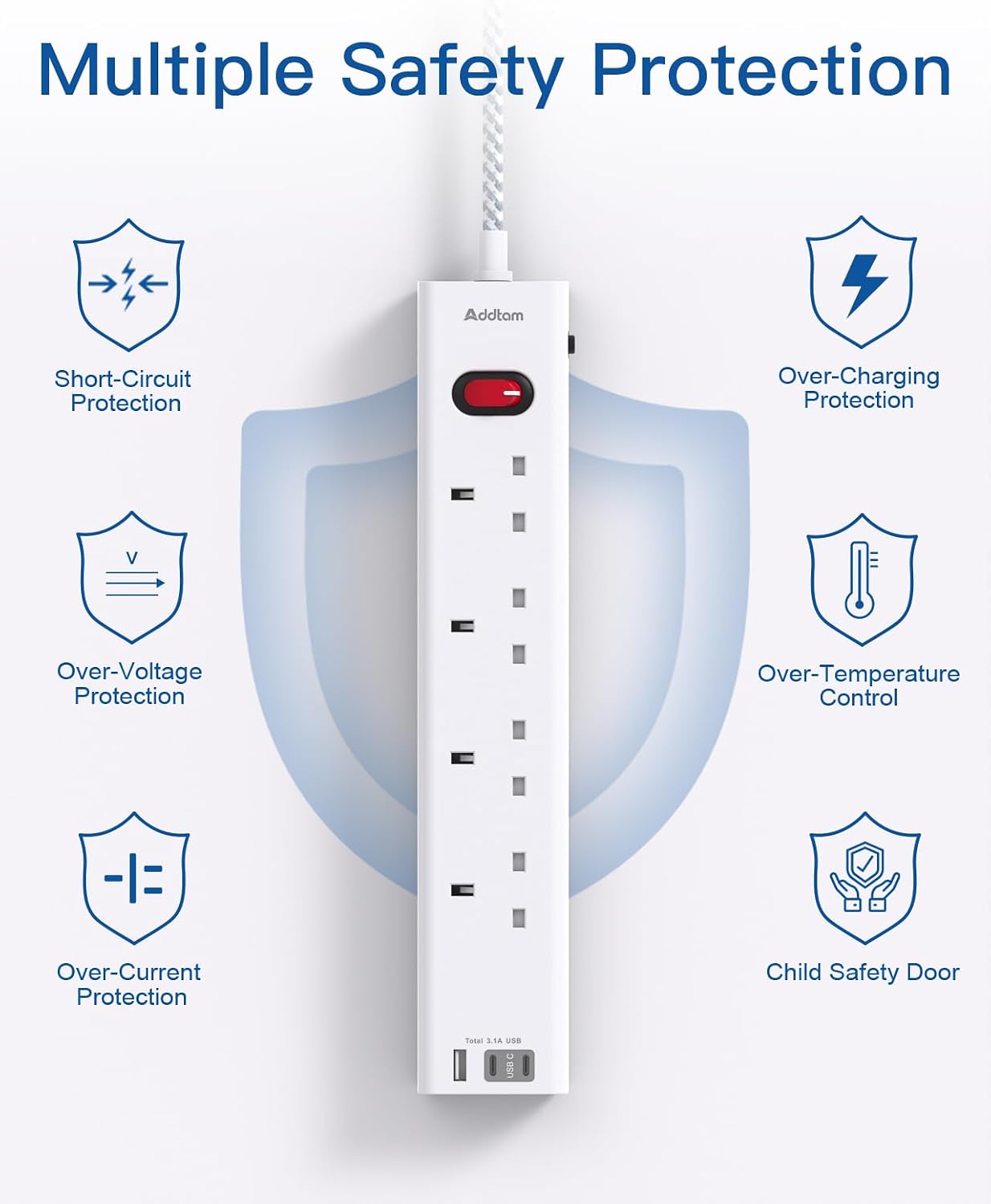 Thumbnail 4 de Extension Lead with 3 USB Slots