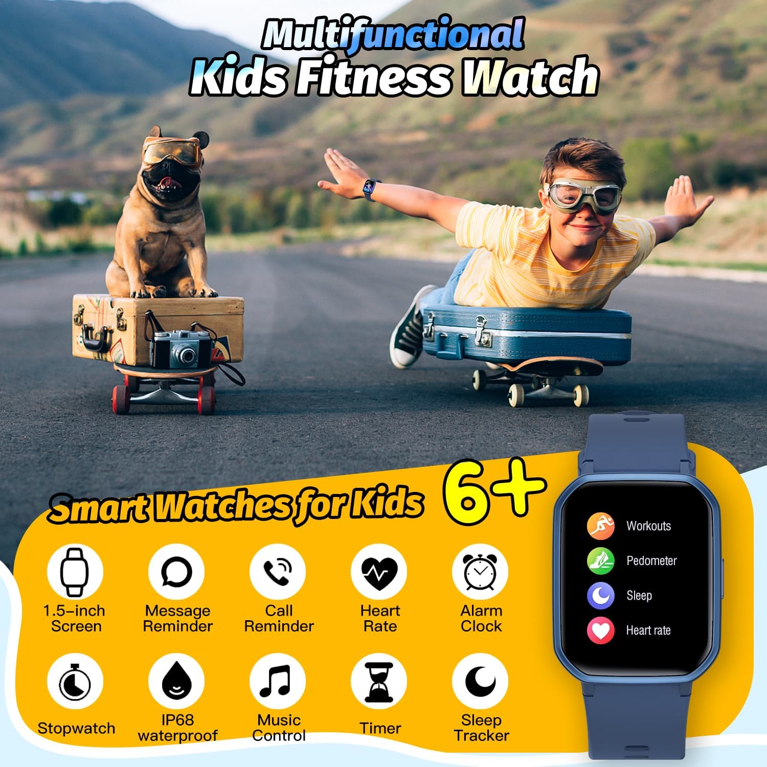 Thumbnail 2 de Kids Smart Watch 1.5-inch DIY Face, IP68