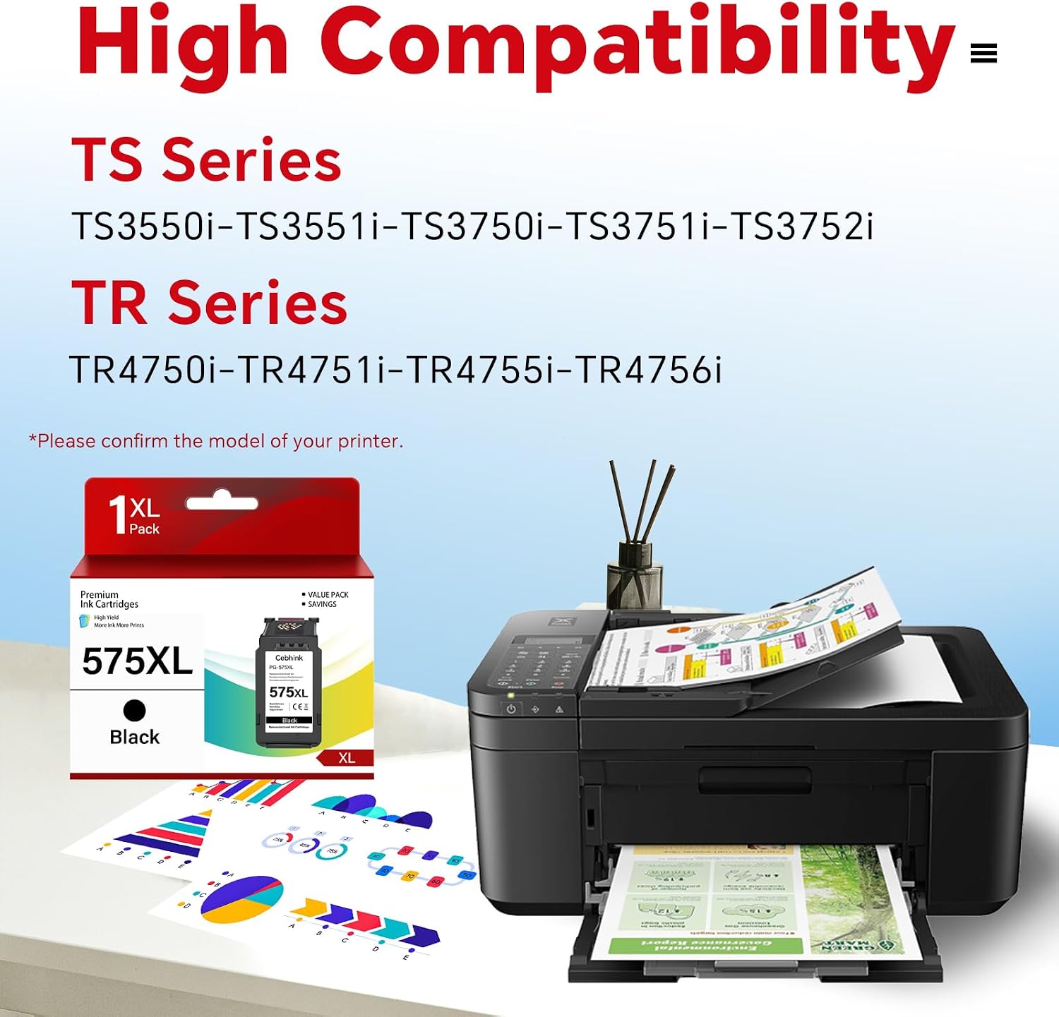 Detalle 2 de PG-575XL Black Ink Cartridge 450‑page