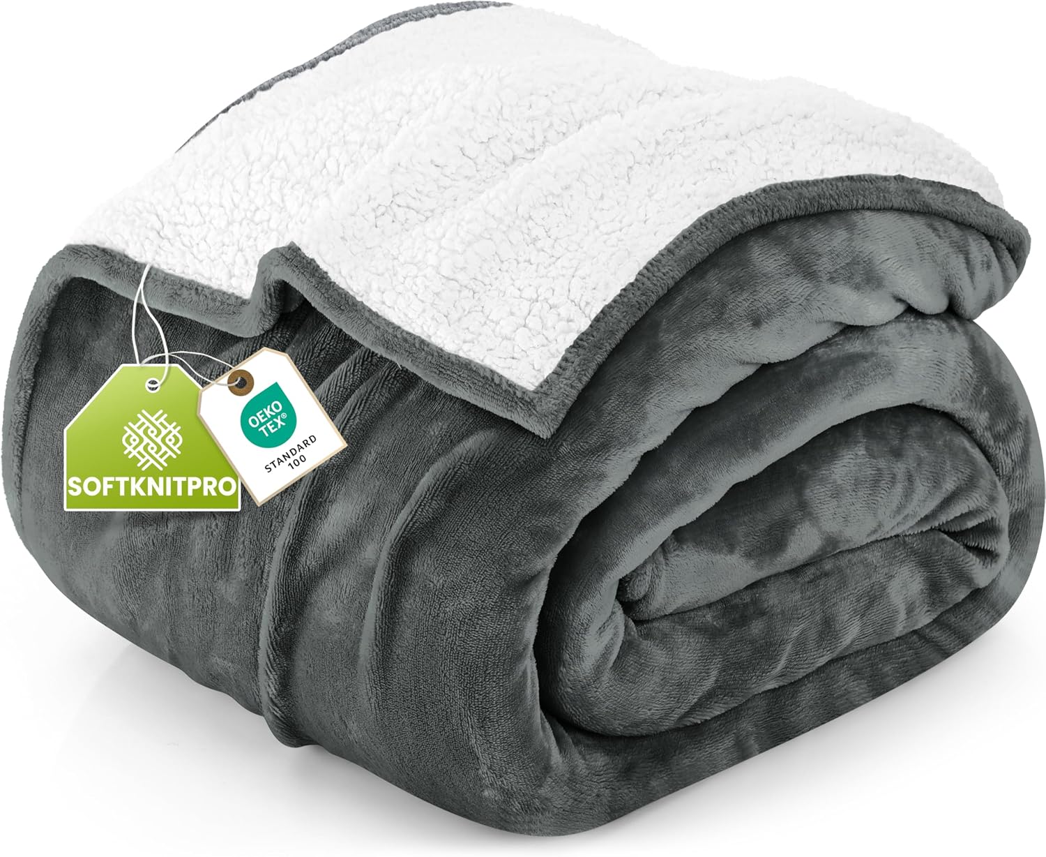 Imagen de Utopia Bedding Manta Sherpa reversible 228x228 en OfertitasTOP