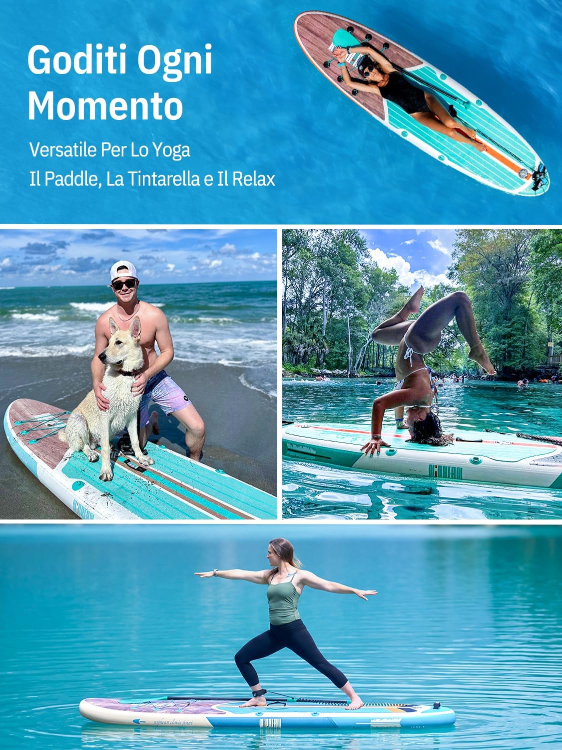 Detalle de Niphean SUP gonfiabile 320 cm per adulti