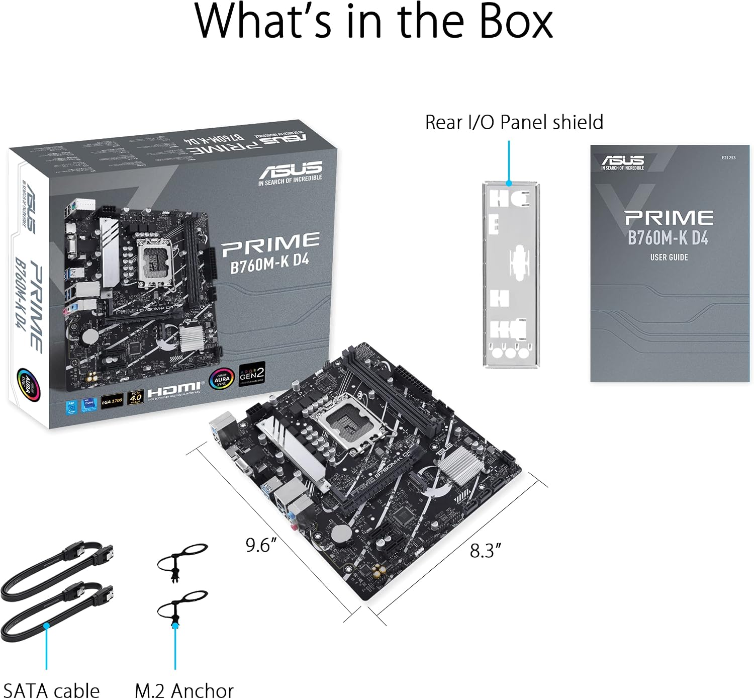 Thumbnail 6 de ASUS PRIME B760M-K D4 LGA1700 microATX motherboard with DDR4