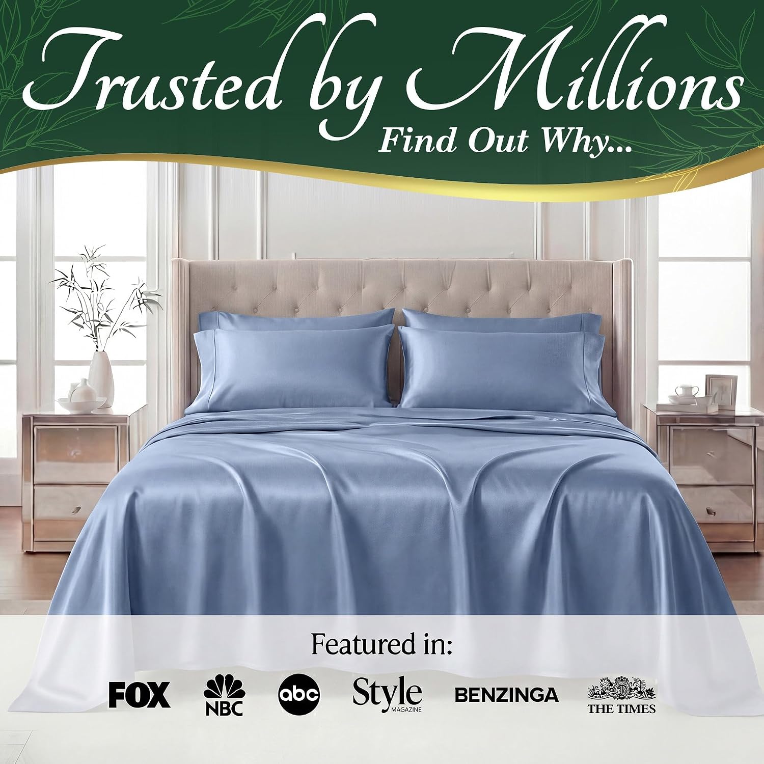 Detalle 1 de DECOLURE 100% Viscose Bamboo Sheets King 17