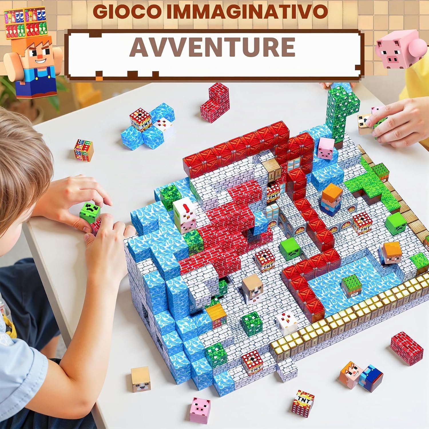 Thumbnail 6 de COOLJOYA costruzioni magnetiche per bambini 108 pezzi