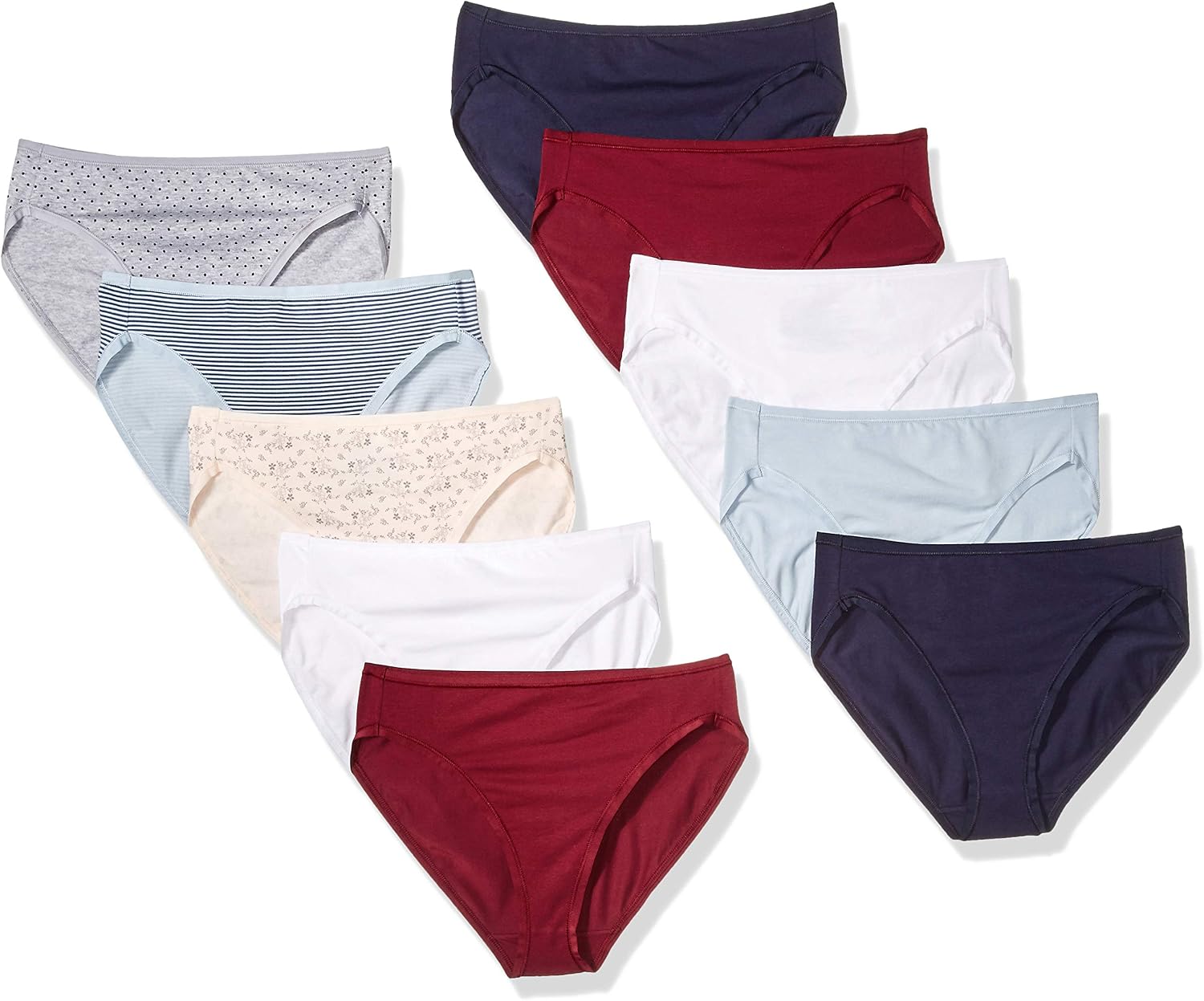 Detalle de Damen Slip aus Baumwolle mit hohem Beinausschnitt (Amazon Essentials) – atmungsaktiv, bequeme Passform