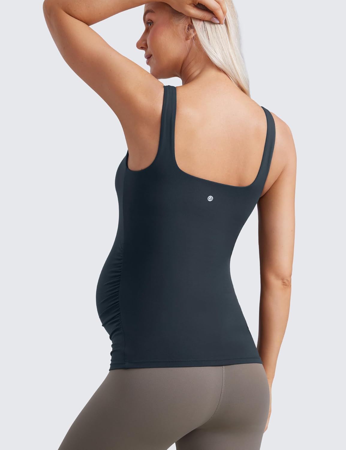Thumbnail 1 de CRZ YOGA Butterluxe Square Neck Maternity Tank Top with Built-in Bra