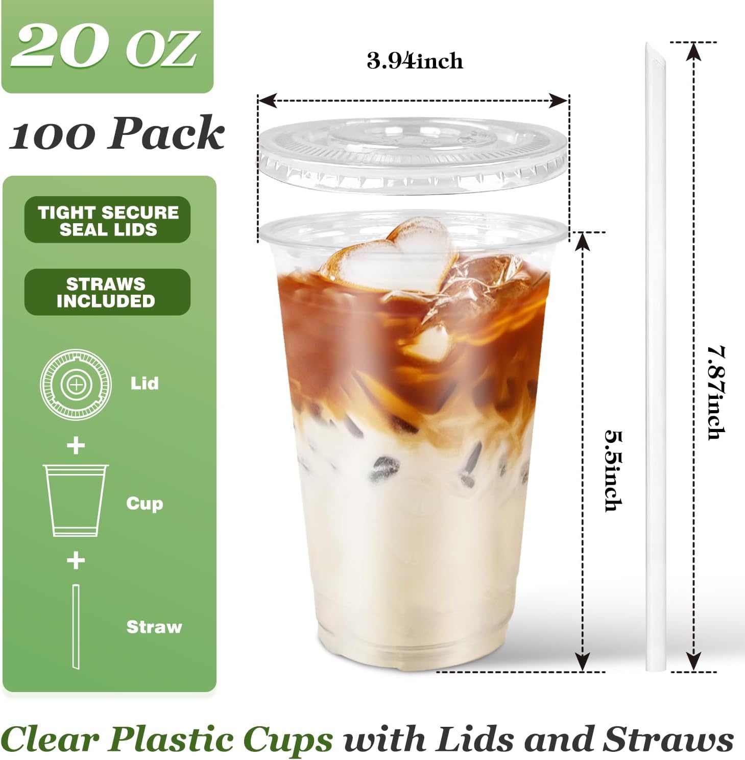 Thumbnail 1 de Charmount 20 oz Plastic Cups 🥤