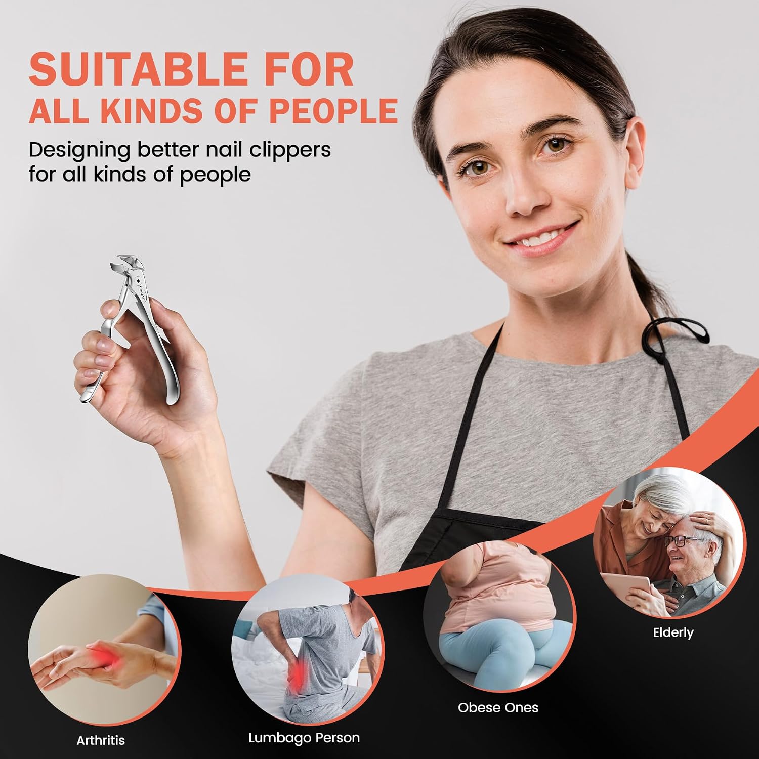 Detalle 2 de BEZOX ergonomic nail clipper, 0.6 inch