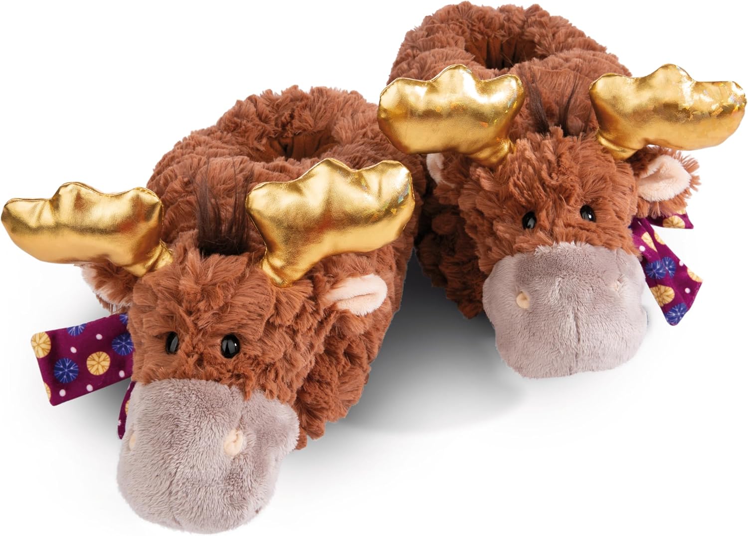 Detalle de Cowluna pluszowe papcie w kształcie krówki, białe, rozmiar M 34–37