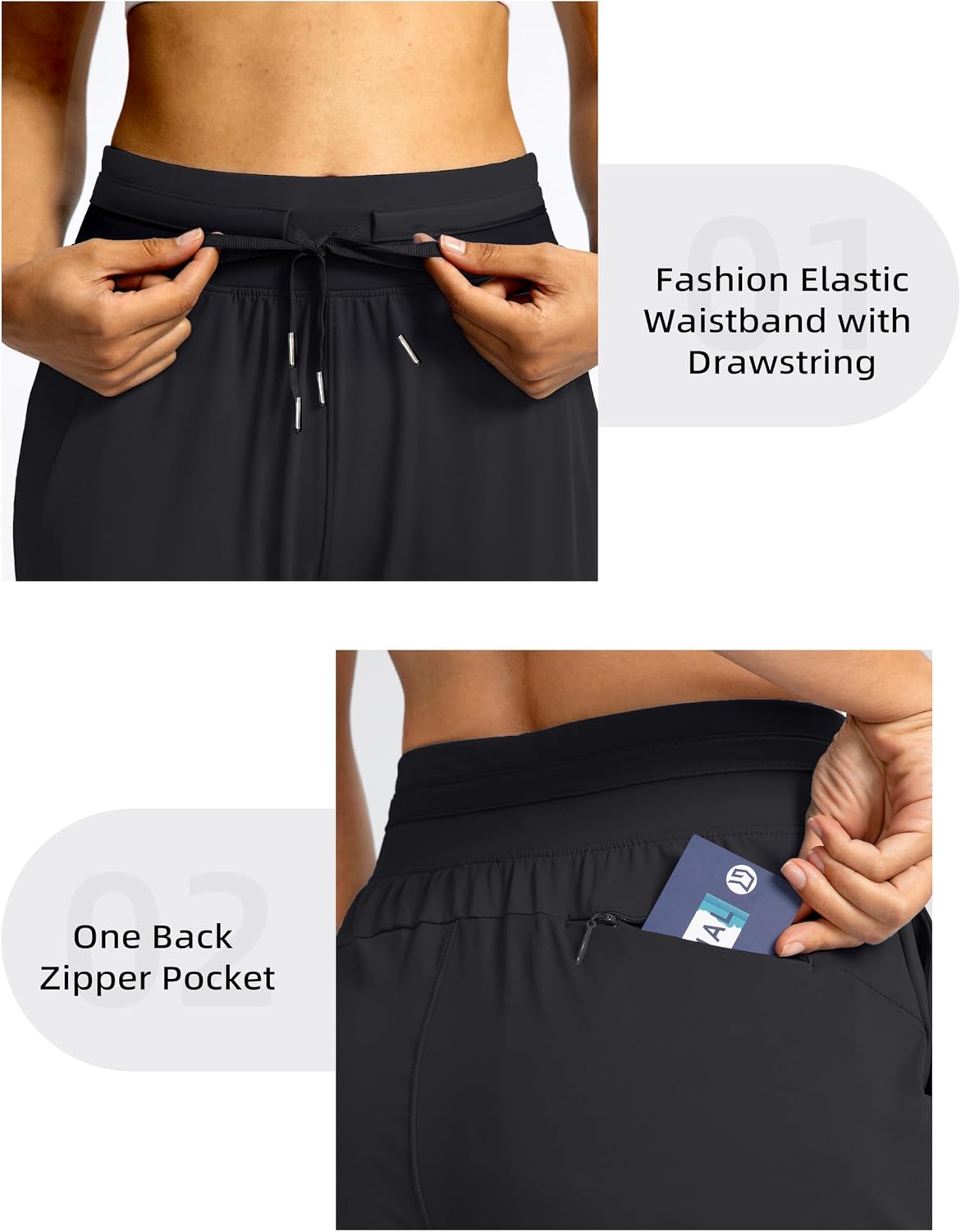 Detalle 2 de G Gradual Women's Joggers, High-Waisted