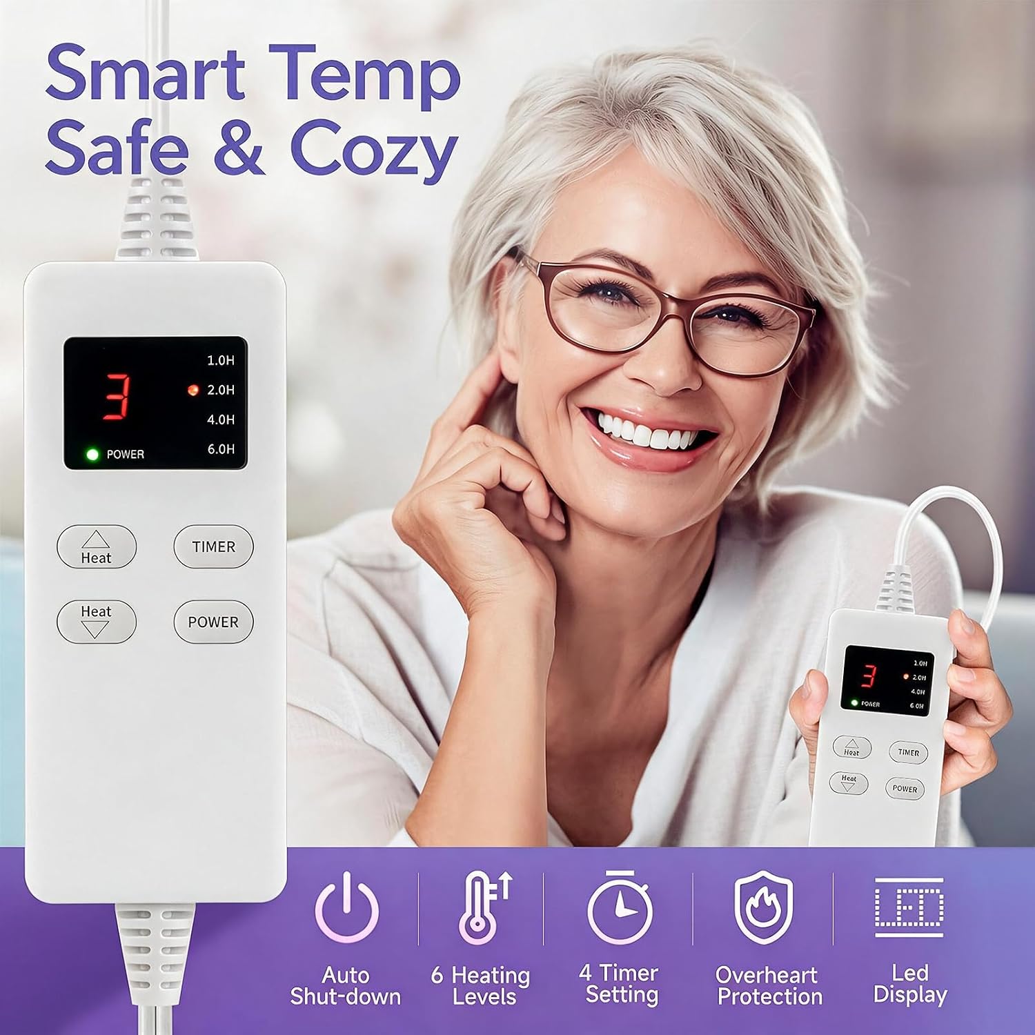 Detalle 1 de Vilicert Electric Heating Pad
