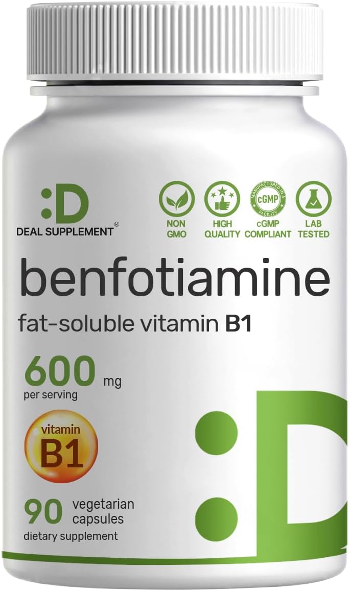 Detalle de Benfotiamine supplement 600 mg per serving