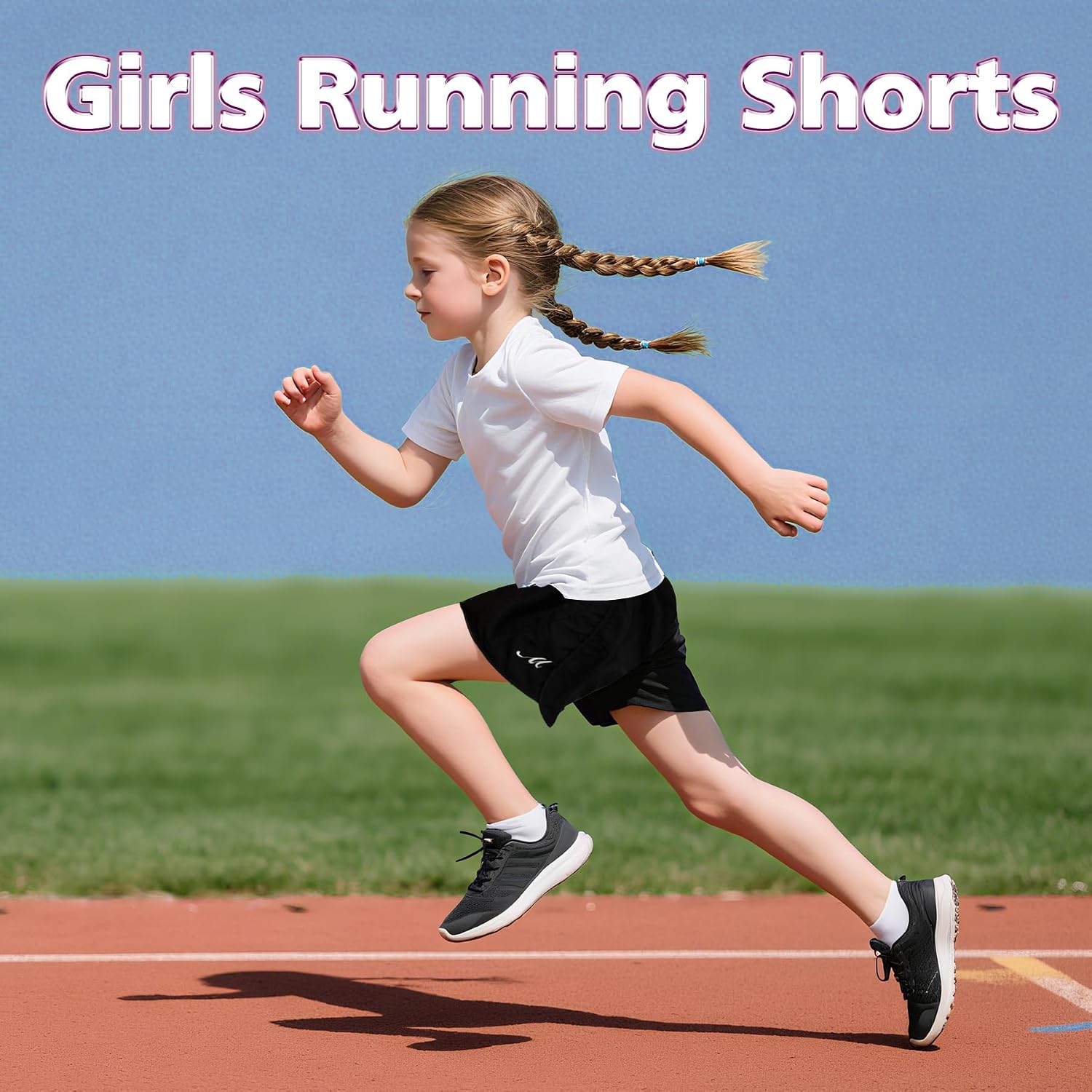 Thumbnail 2 de Zzxlw Girls Shorts – Breathable Quick-Dry Sports Shorts for 7–12 Years
