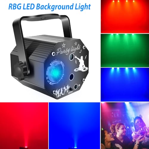 Thumbnail 4 de WINSAFE Disco Party Lights: 72 Pattern Sound Activated DJ Strobe Lights for Home Parties