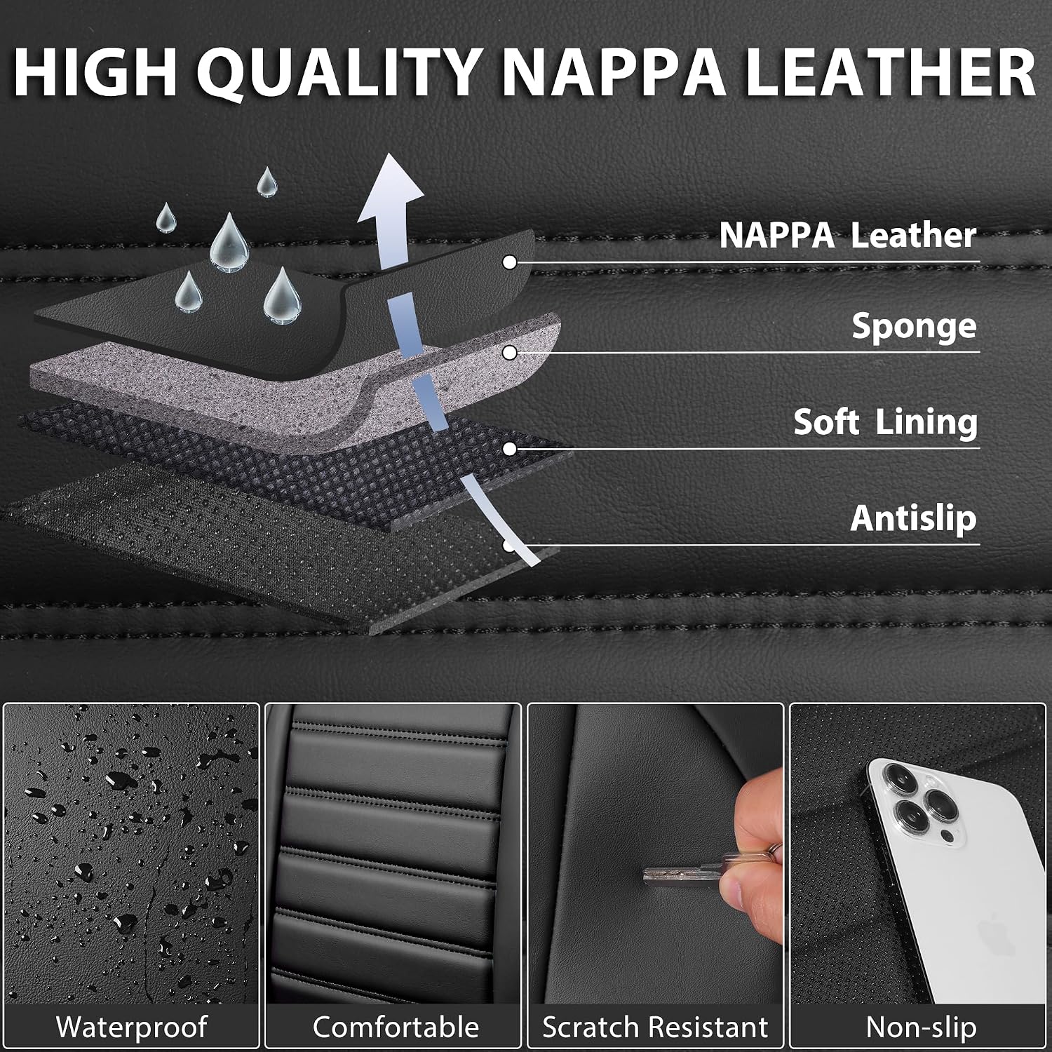 Thumbnail 6 de CAR PASS Nappa Leather Seat Covers