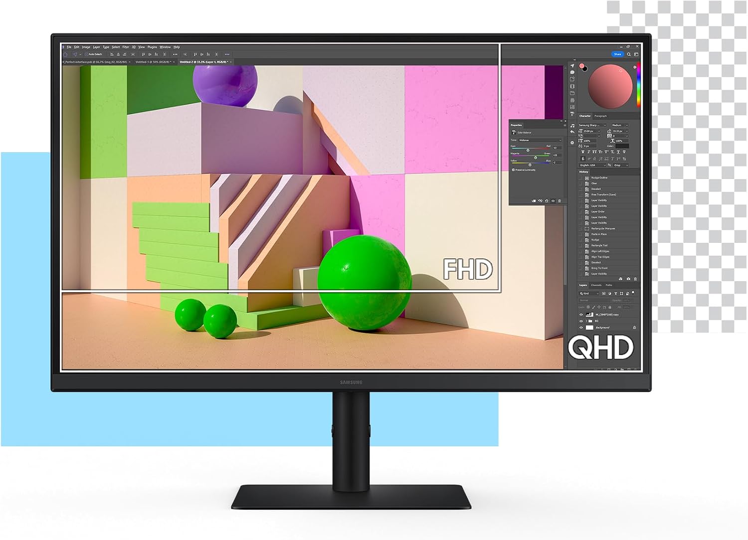 Detalle 2 de Samsung 27 Inch ViewFinity S6 (S61F) QHD Monitor