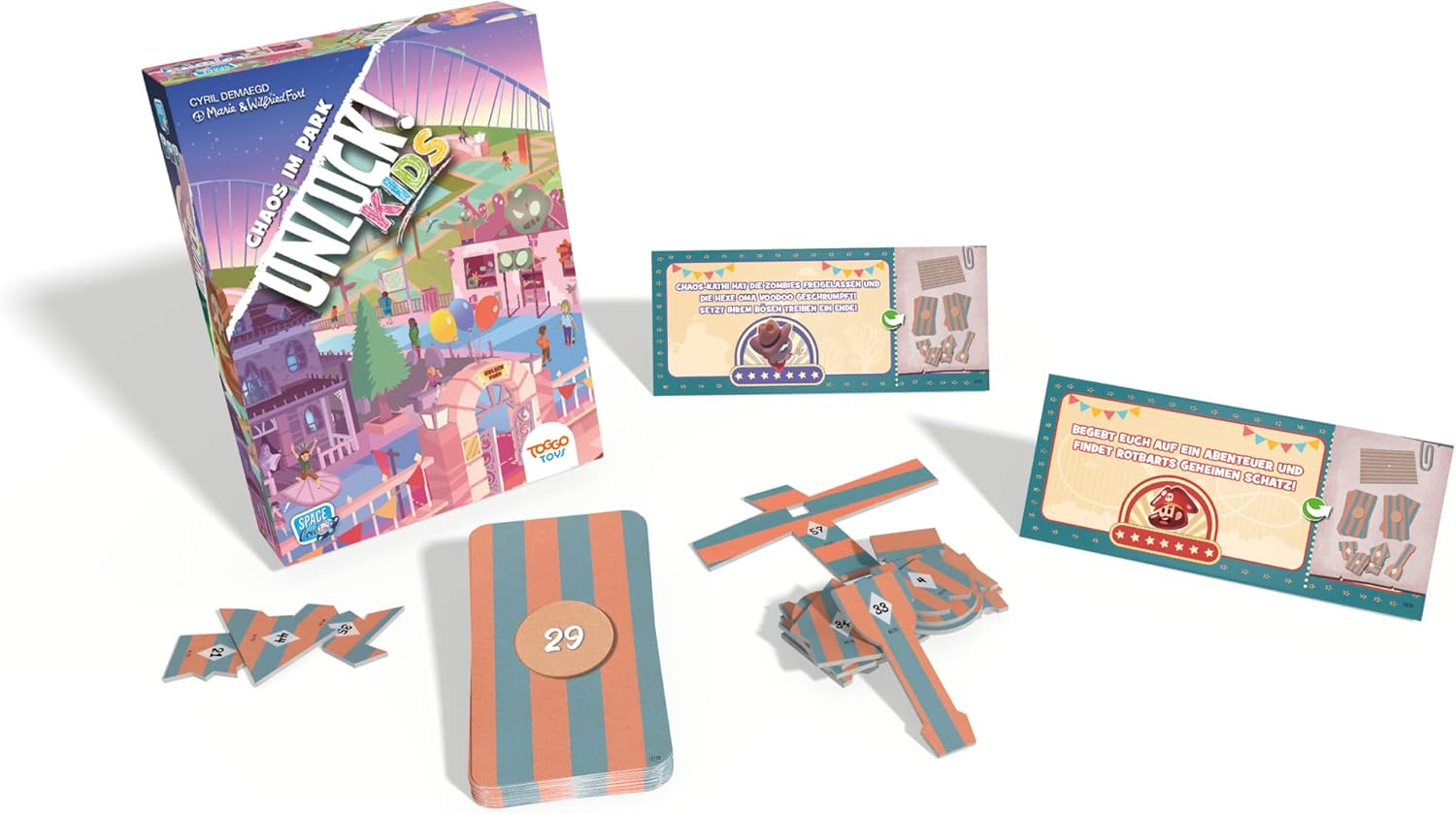 Detalle 2 de Unlock! Kids – Chaos dans Le Parc : jeu d’énigmes coopératif pour enfants (1–4 joueurs, dès 6 ans)