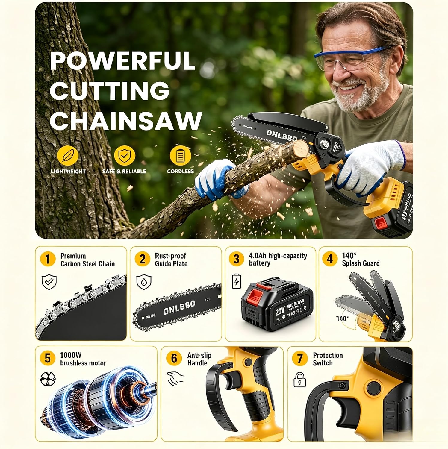 Thumbnail 5 de Cordless Mini Chainsaw, 8-inch