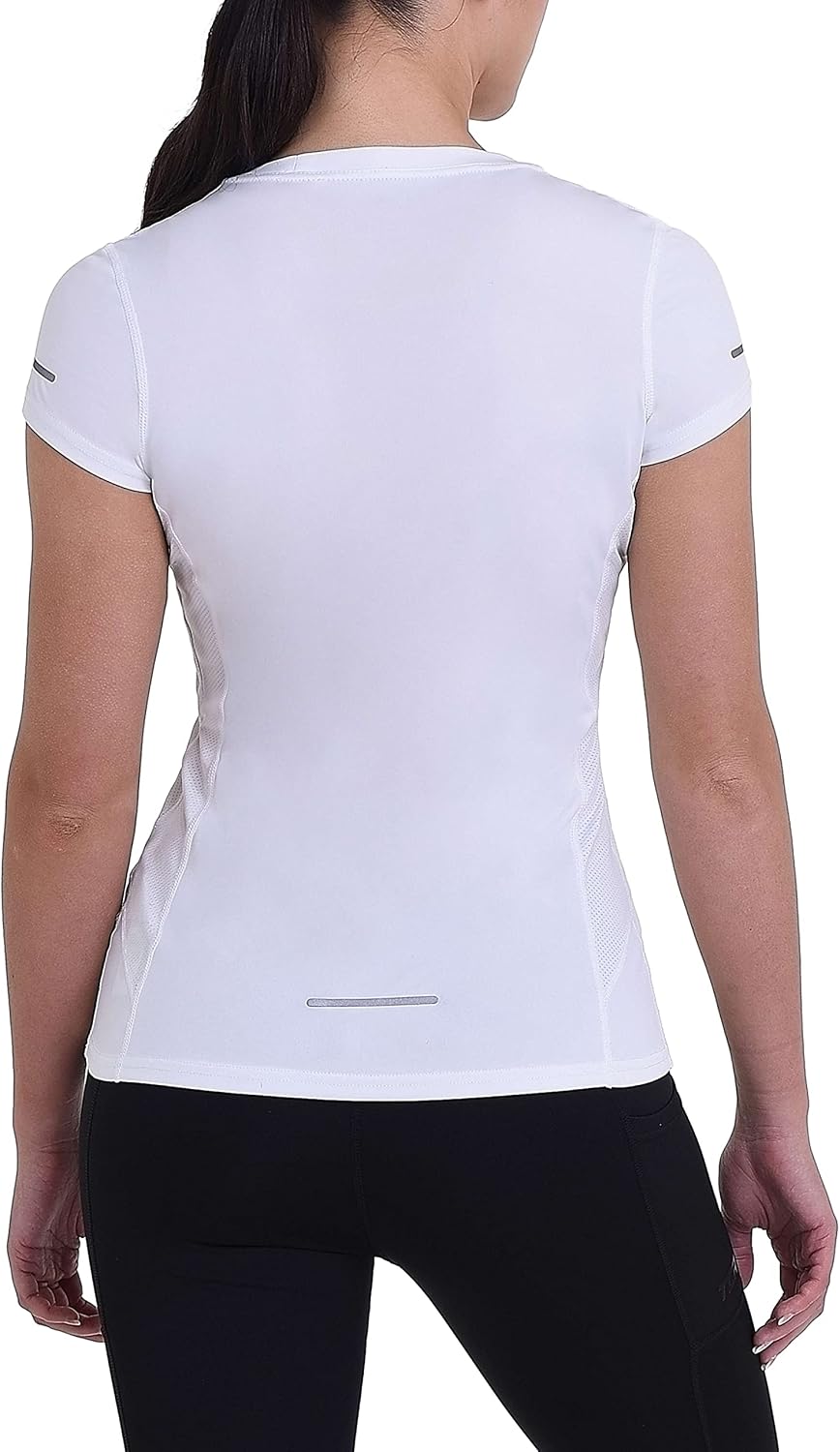 Detalle de TCA Atomic Maglia da Donna a Maniche Corte Quickdry Slim Fit PRO Training