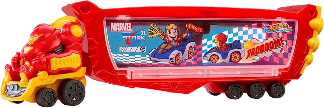 Detalle de Hot Wheels HRY02 Camión Hulkbuster 🏎️ Transporte de Coches Marvel
