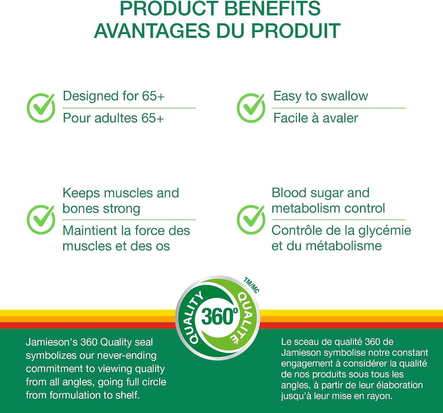 Thumbnail 2 de Jamieson 100% Complete Multivitamin Platinum 65+, 115 Mini Caplets