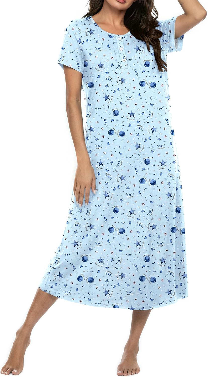 Detalle de Ekouaer Nightgown in Bamboo Viscose