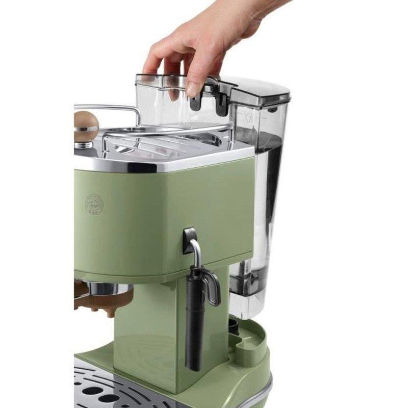 Thumbnail 3 de Cafetera Espresso DeLonghi Icona Vintage 1,4 L – 15 Bares, 2 Tazas, Verde